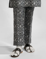 BLACK LAWN PRINTED TROUSERS