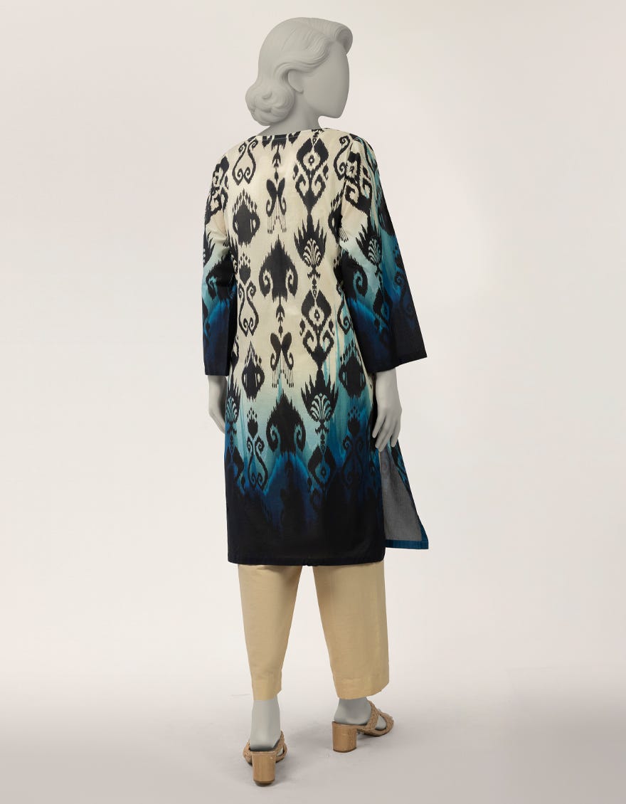 MULTICOLOR LAWN DIGITAL PRINTED KURTA