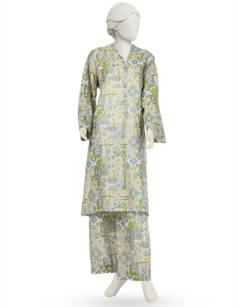 MULTICOLOR LAWN PRINTED KURTA