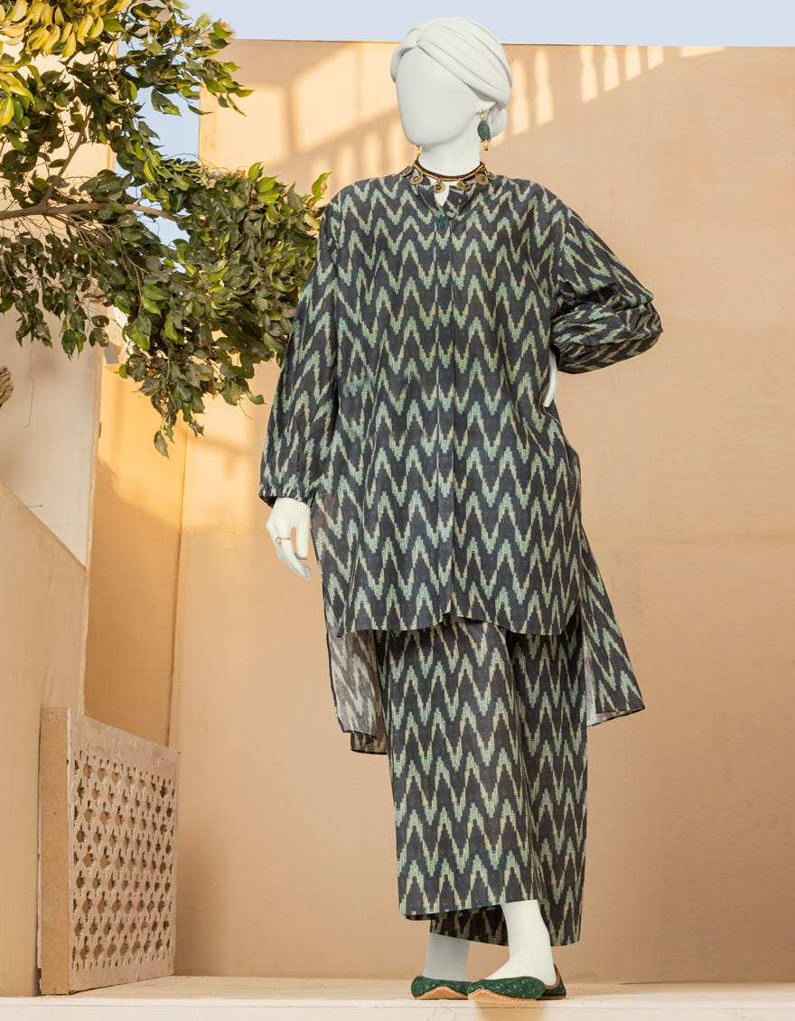 Blue Lawn 2 Piece Stitched Dress | Jlawn-S-Jst-23-1602