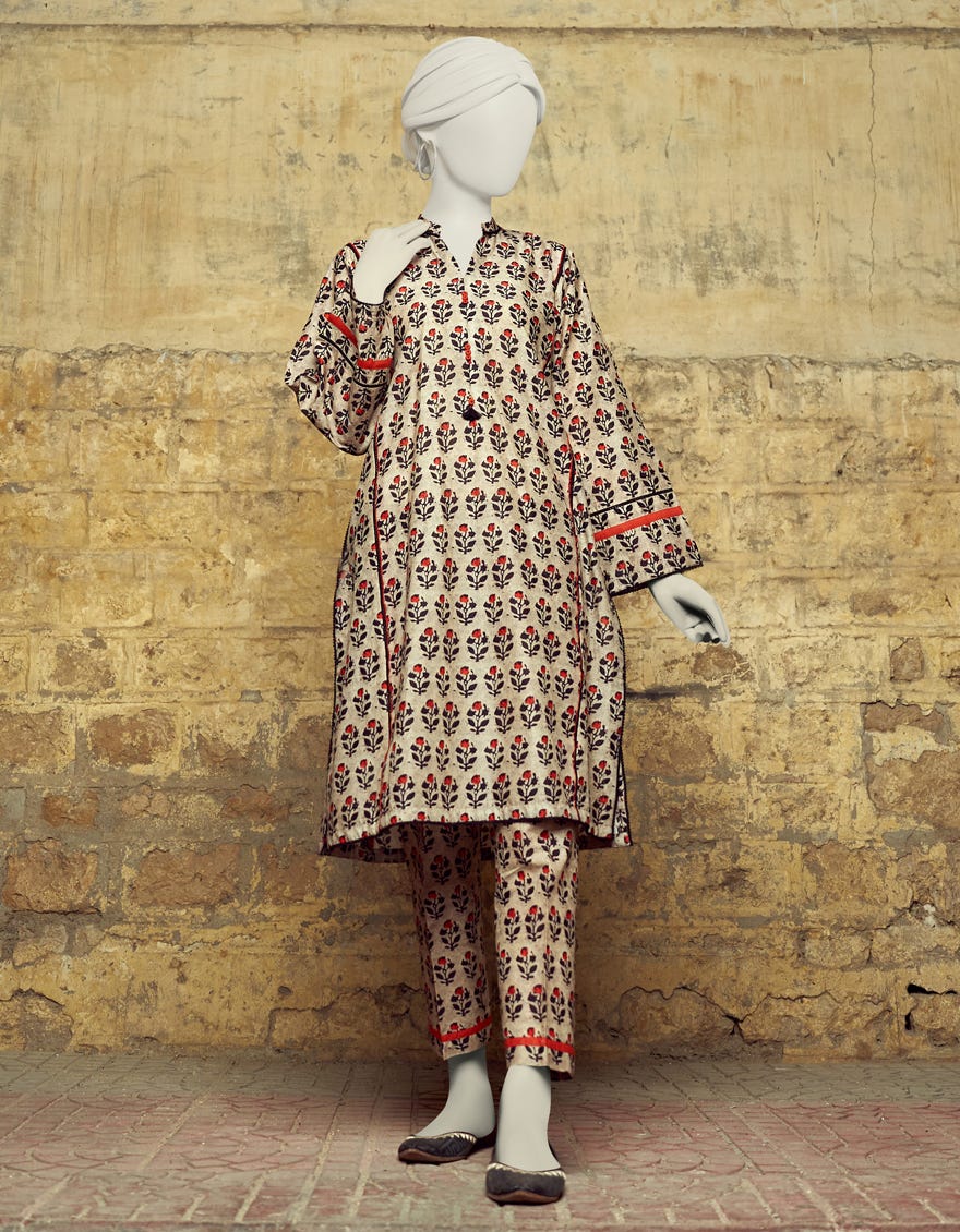 Multicolor Lawn Unstitched 2 Piece Dress | Jlawn-S-Jst-23-1629