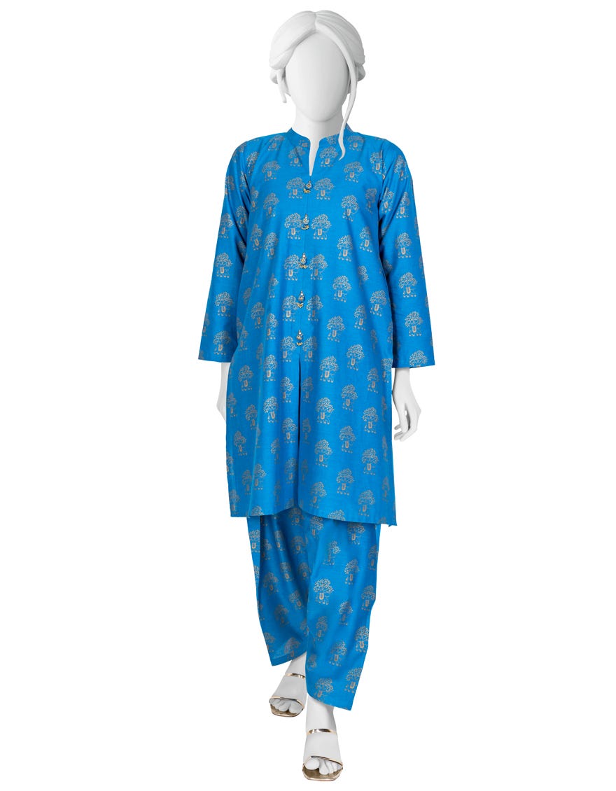 Blue Lawn Unstitched 2 Piece Dress | Jlawn-S-Jst-23-1644