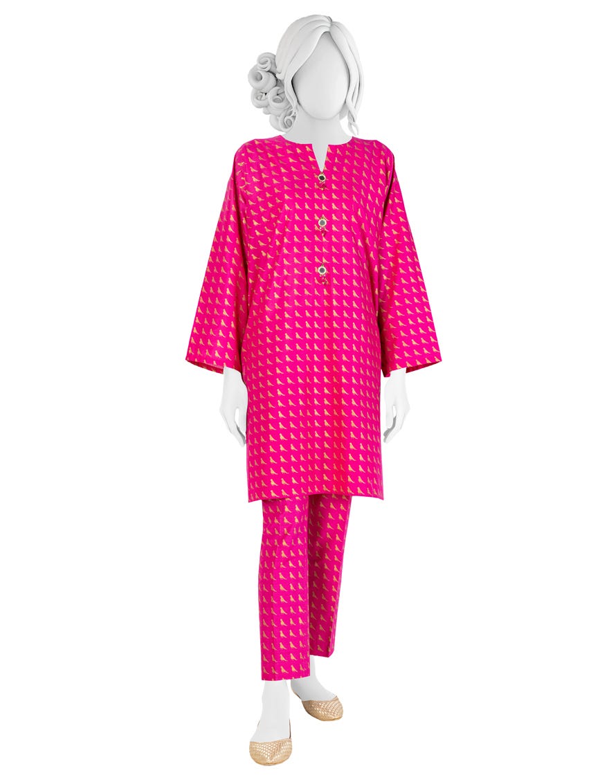 Pink Lawn Unstitched 2 Piece Dress | Jlawn-S-Jst-23-1646