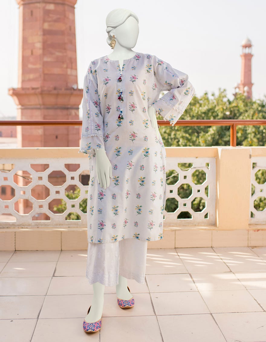 White Lawn Unstitched 2 Piece Dress | Jlawn-S-Jst-23-1683