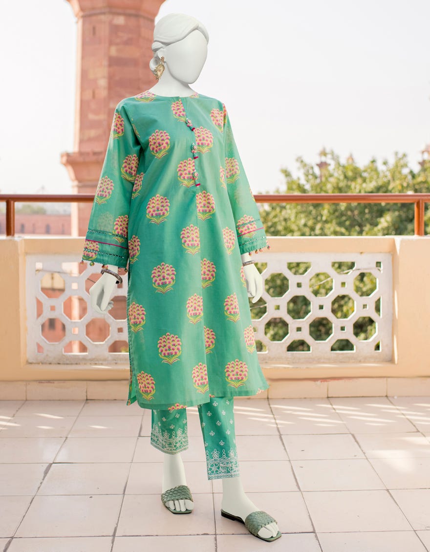 Green Lawn Unstitched 2 Piece Dress | Jlawn-S-Jst-23-1684