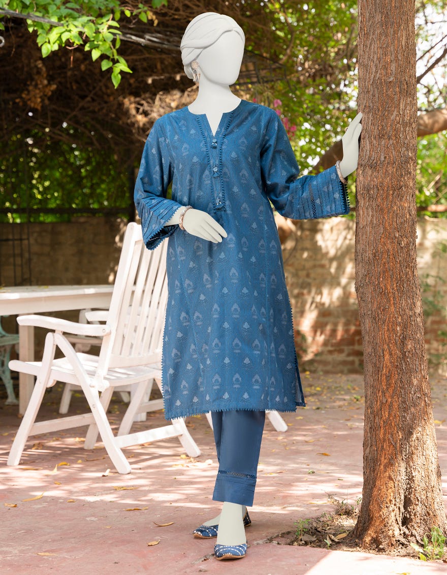 Teal Lawn Unstitched 2 Piece Dress | Jlawn-S-Jst-23-1692