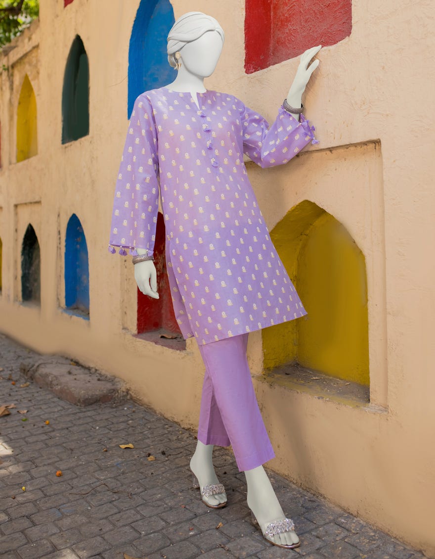 Purple Lawn Unstitched 2 Piece Dress | Jlawn-S-Jst-23-1693