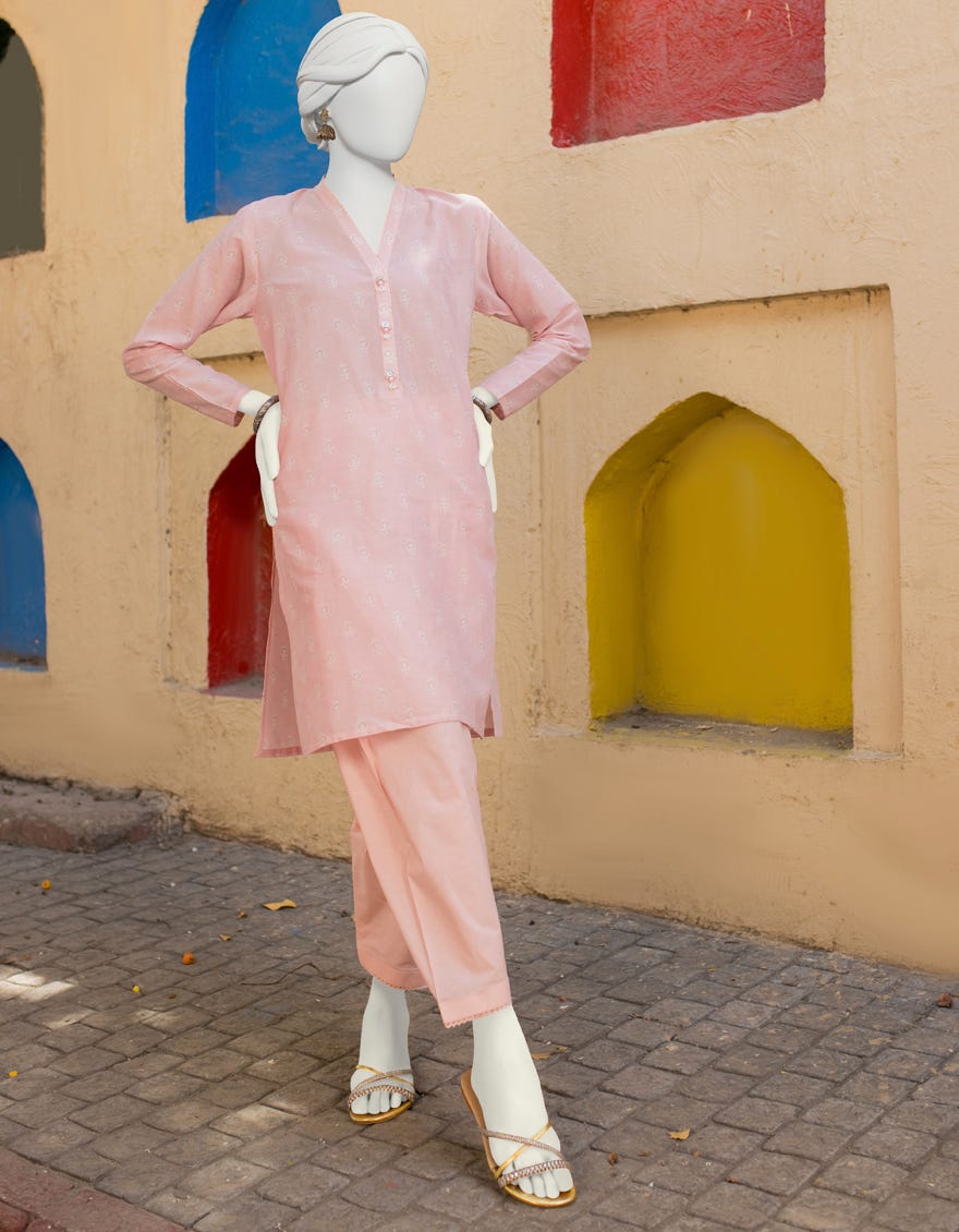 Light Pink Lawn Unstitched 2 Piece Dress | Jlawn-S-Jst-23-1695