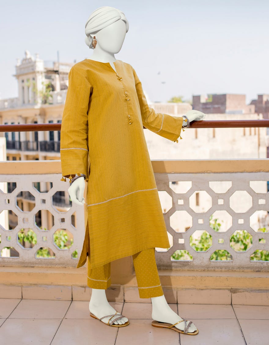 Mustard Lawn Unstitched 2 Piece Dress | Jlawn-S-Jst-23-1701
