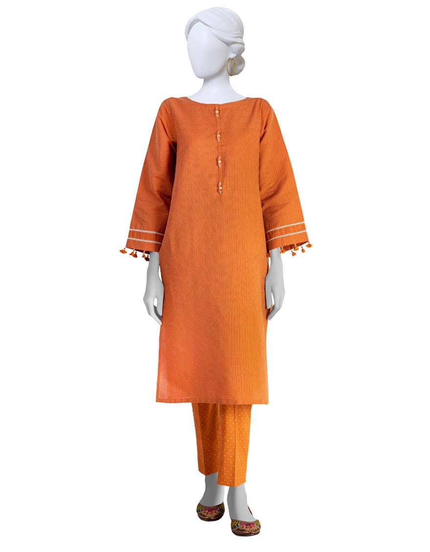 Orange Lawn Unstitched 2 Piece Dress | Jlawn-S-Jst-23-1703