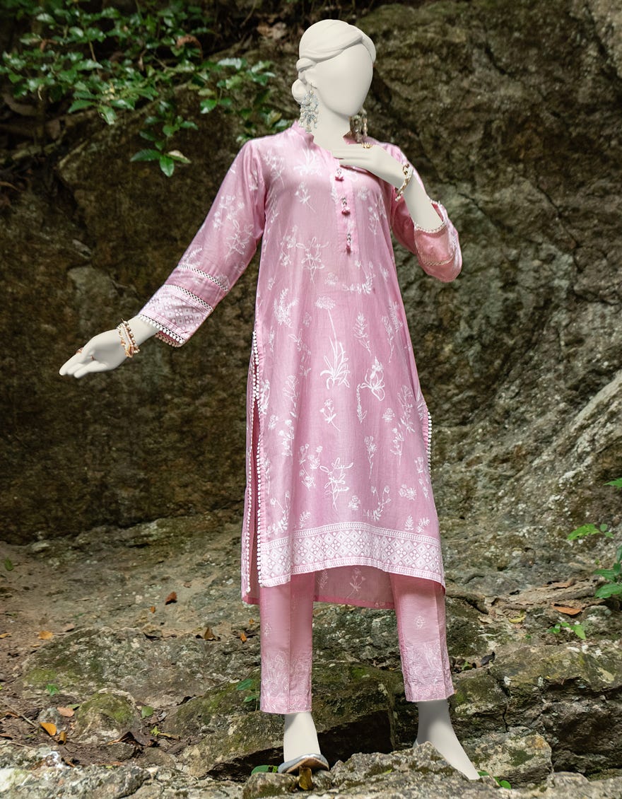 Pink Lawn Unstitched 2 Piece Dress | Jlawn-S-Jst-24-1613