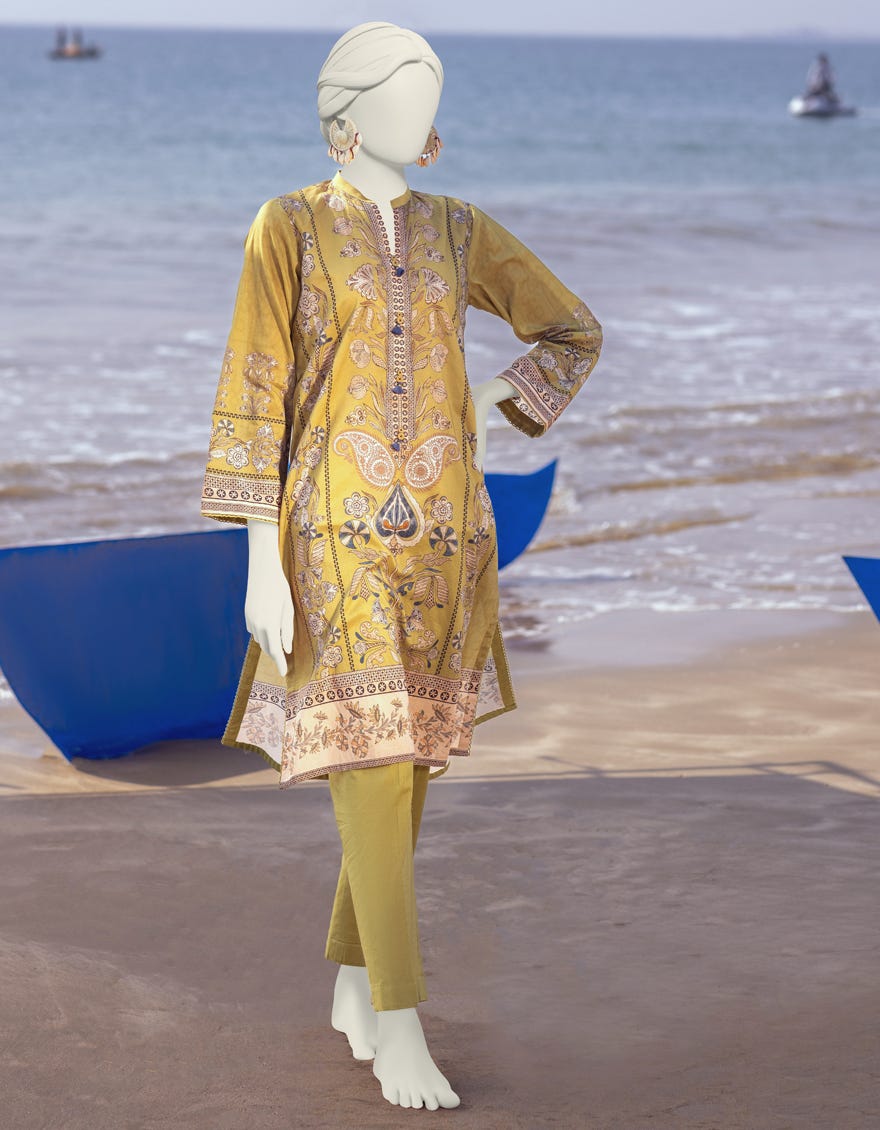 Green Lawn Unstitched 2 Piece Dress | Jlawn-S-Jst-24-1617