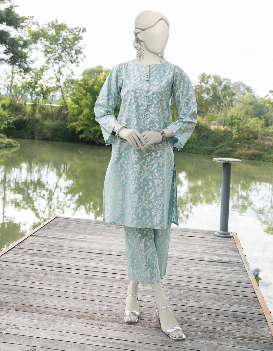 Green Lawn Unstitched 2 Piece Dress | Jlawn-S-Jst-24-1626