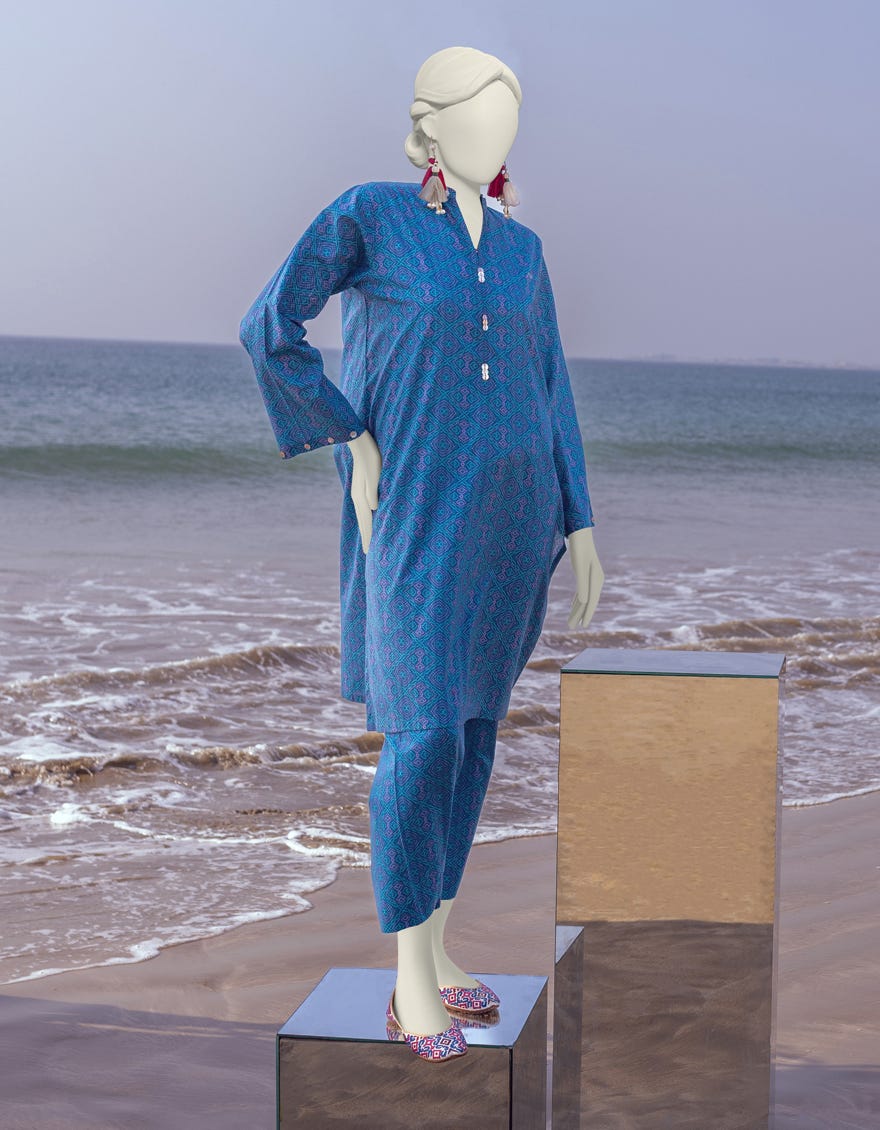 Blue Lawn Unstitched 2 Piece Dress | Jlawn-S-Jst-24-1634