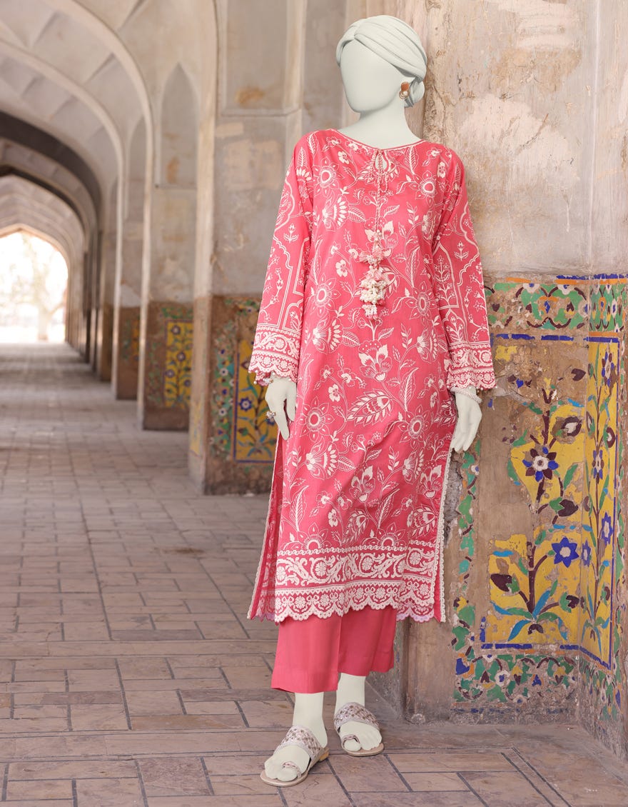 Peach Lawn Unstitched 2 Piece Dress | Jlawn-S-Jst-24-1668
