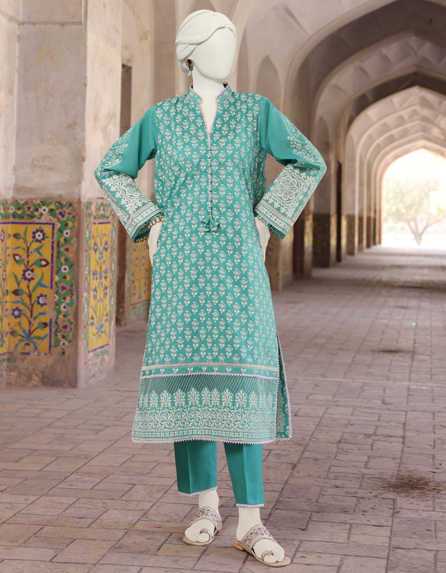 Green Lawn Unstitched 2 Piece Dress | Jlawn-S-Jst-24-1671