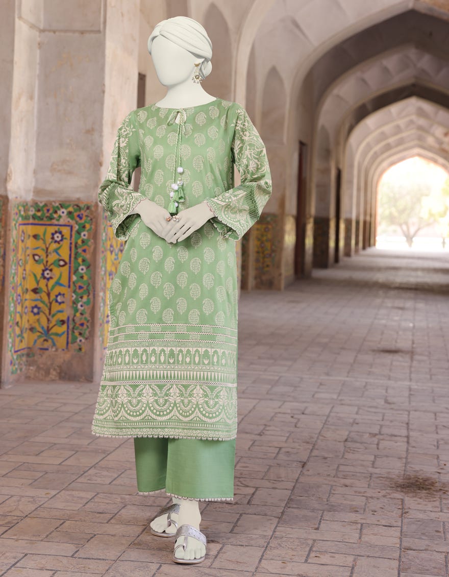 Green Lawn Unstitched 2 Piece Dress | Jlawn-S-Jst-24-1673
