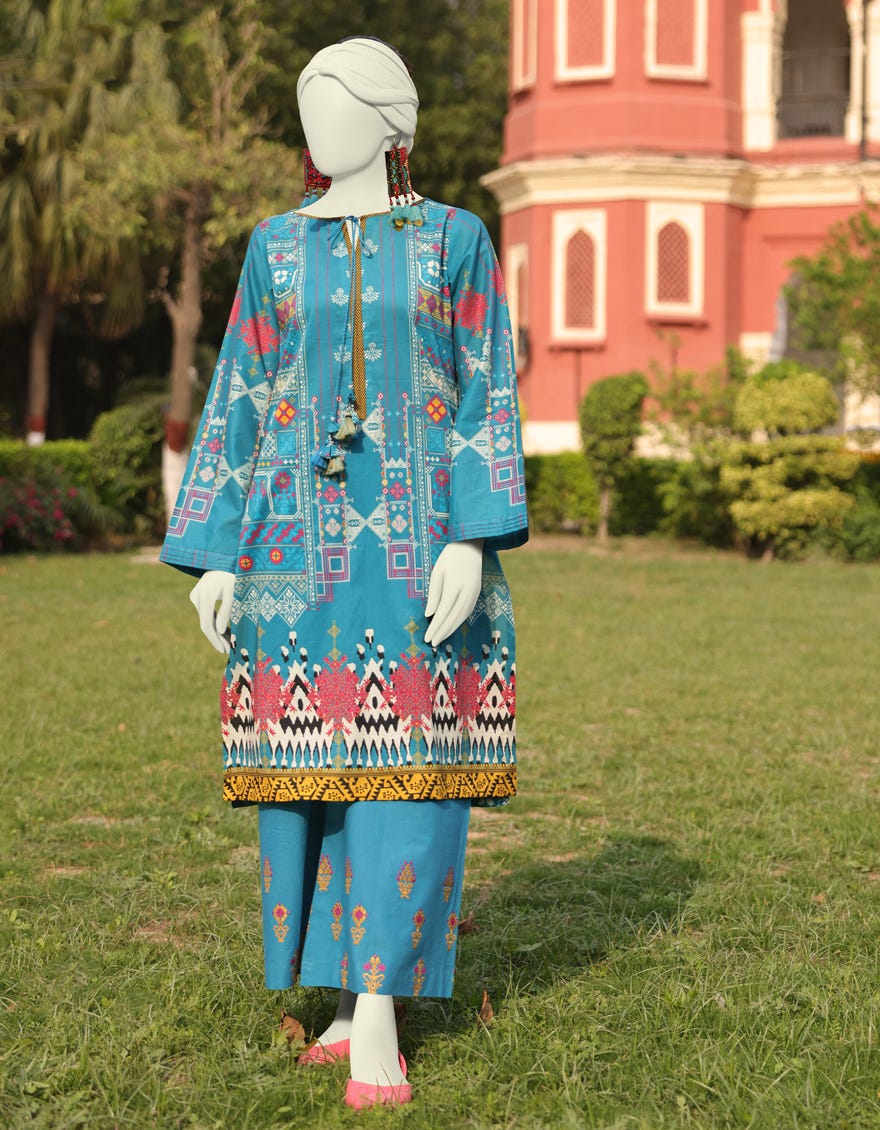 Blue Lawn Unstitched 2 Piece Dress | Jlawn-S-Jst-24-1684