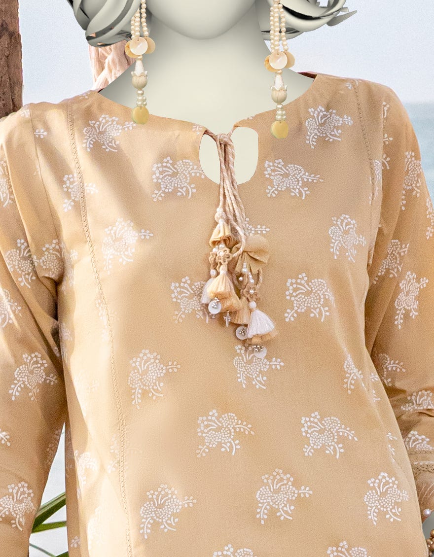 MULTICOLOR LAWN PASTE PRINTED UNSTITCHED 2PC | JLAWN-S-JST-25-2043