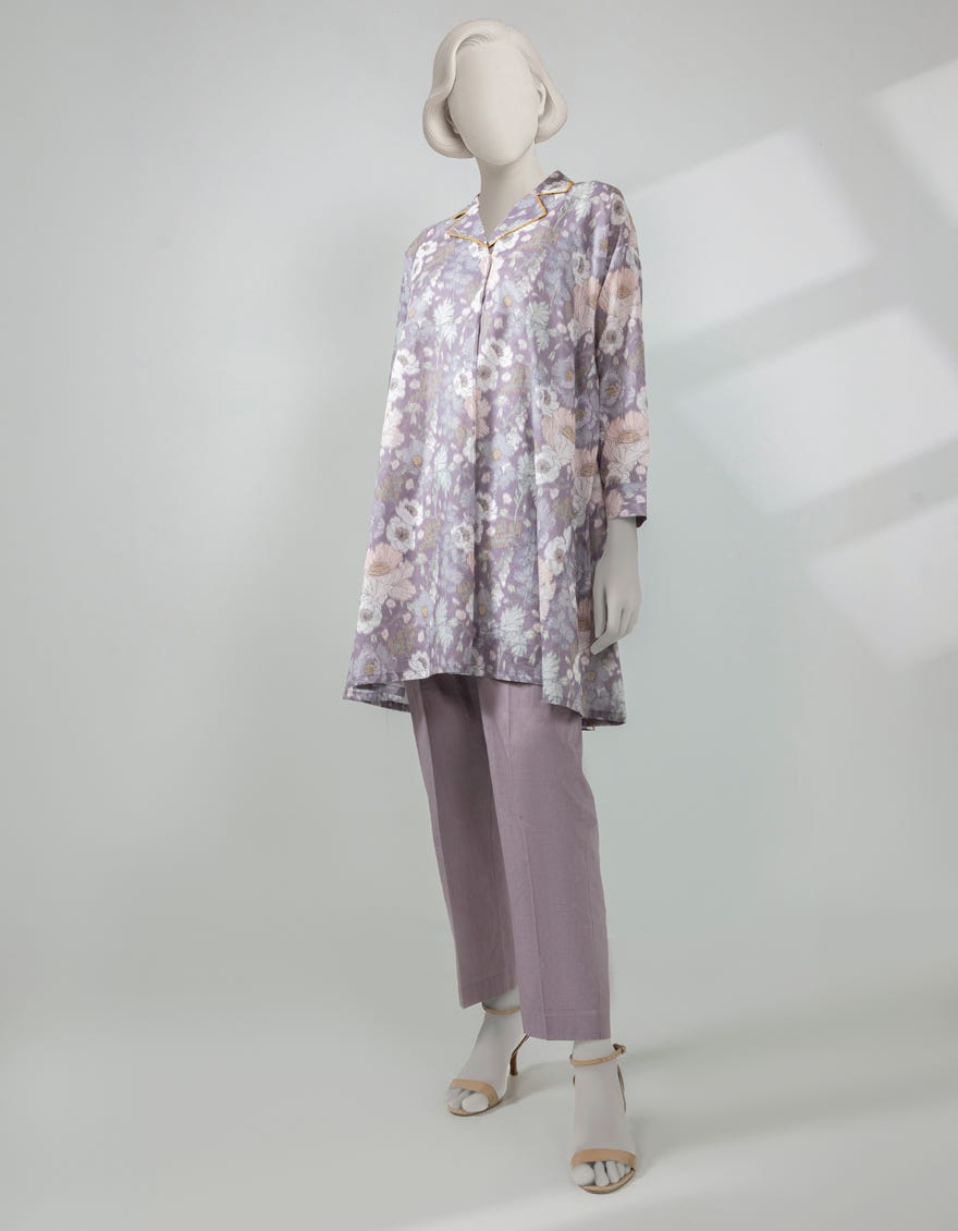 LILAC LAWN PRINTED UNSTITCHED 2PC