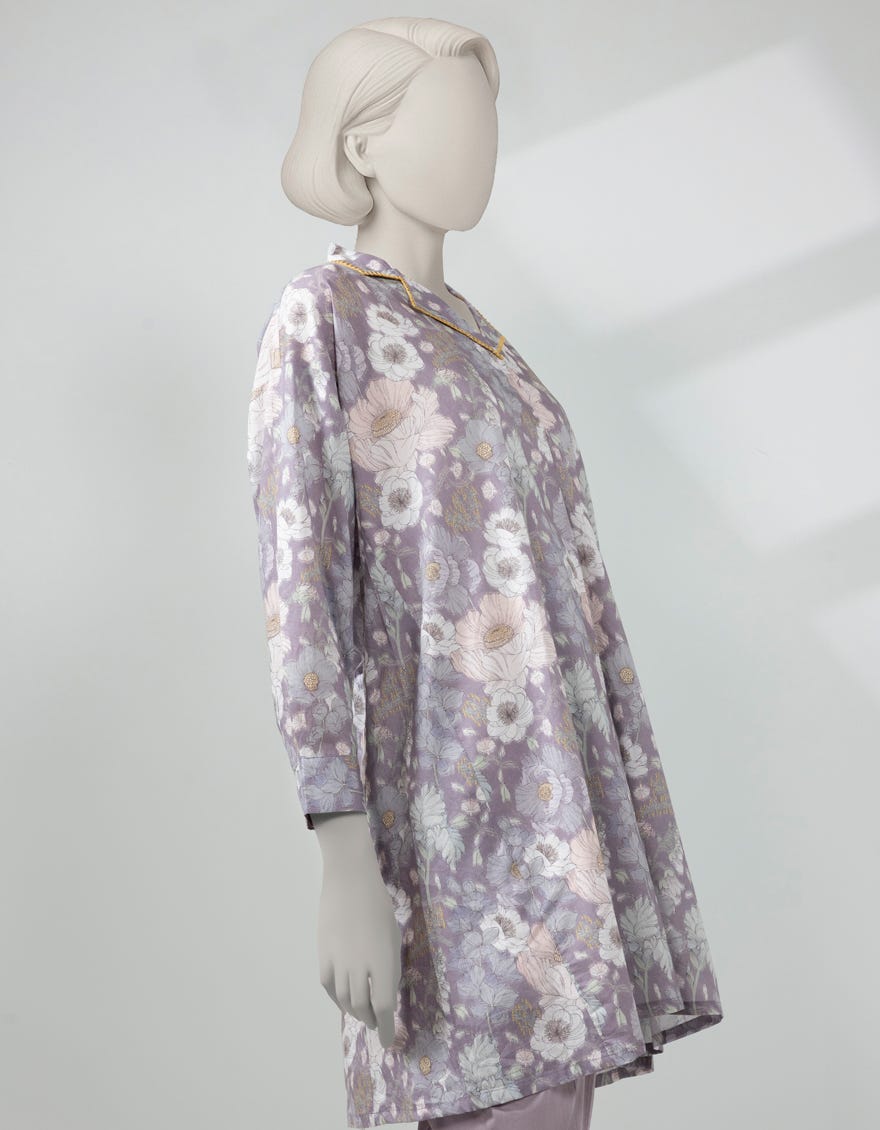 LILAC LAWN PRINTED UNSTITCHED 2PC