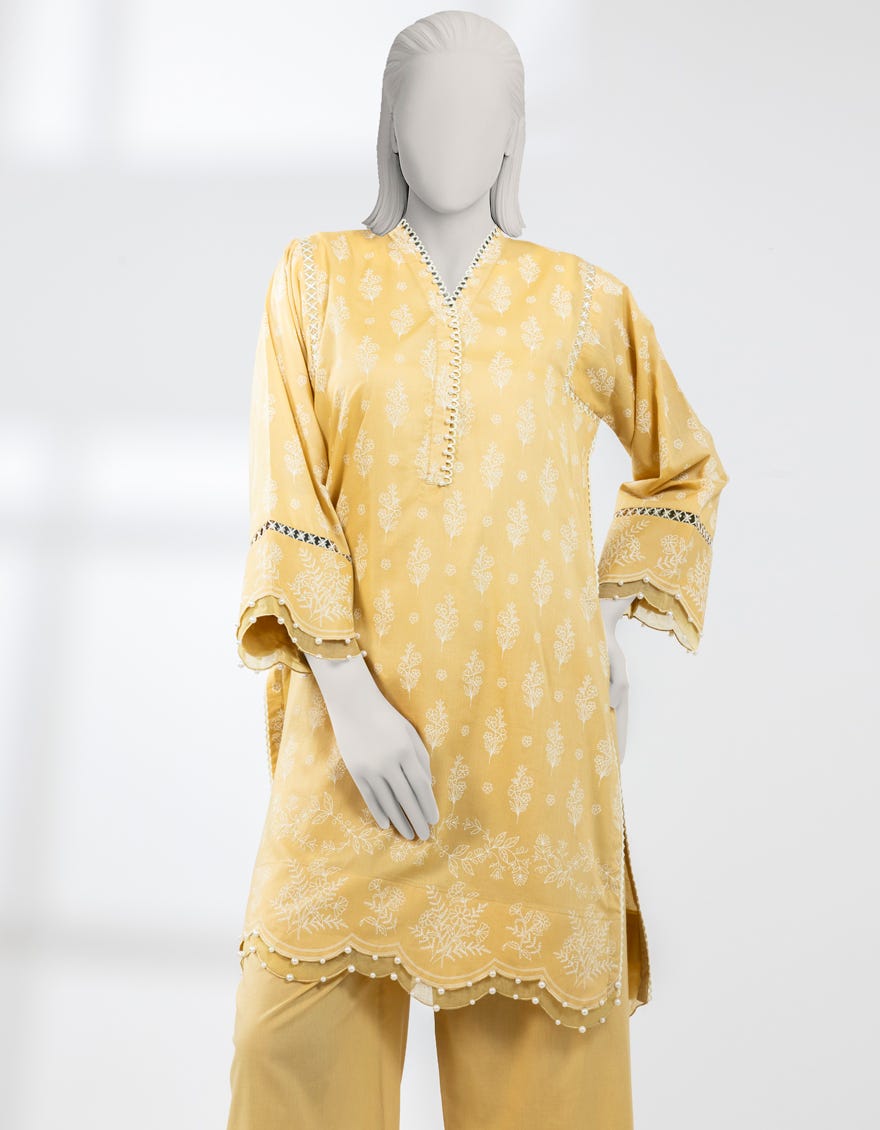MUSTARD LAWN EMBROIDERED UNSTITCHED 2PC