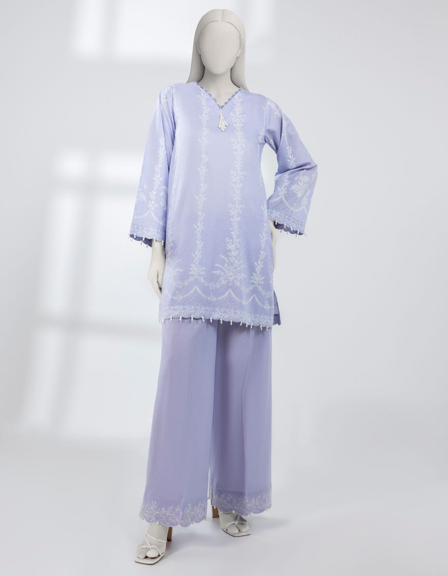 PURPLE LAWN EMBROIDERED UNSTITCHED 2PC