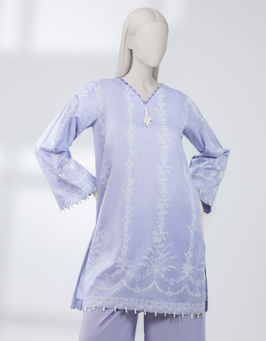 PURPLE LAWN EMBROIDERED UNSTITCHED 2PC