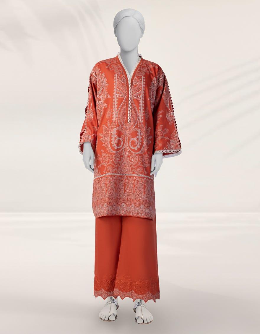 MULTICOLOR PASTE PRINTED CAMBRIC UNSTITCHED 2PC