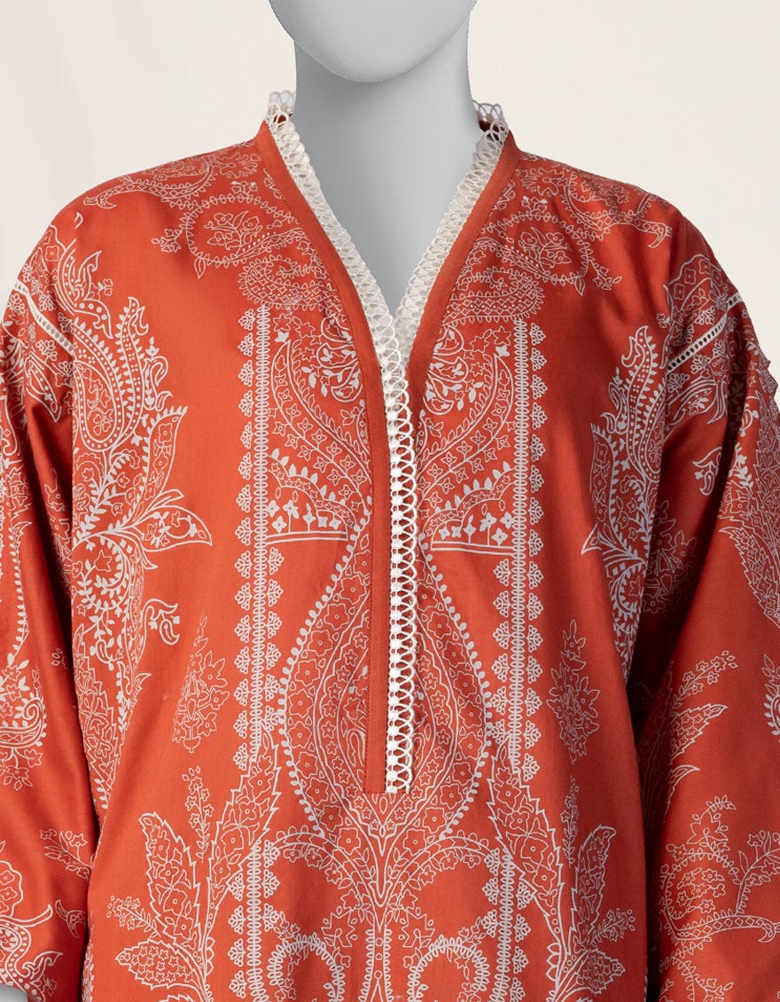 MULTICOLOR PASTE PRINTED CAMBRIC UNSTITCHED 2PC