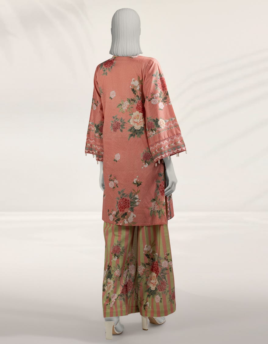 MULTICOLOR DIGITAL PRINTED CAMBRIC UNSTITCHED 2PC