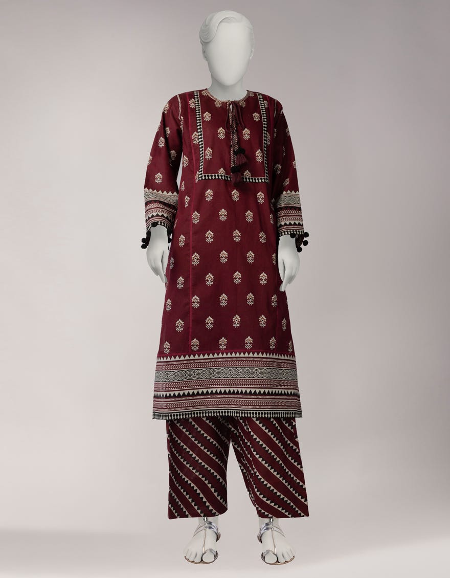 MULTICOLOR CAMBRIC PRINTED 2PC UNSTITCHED