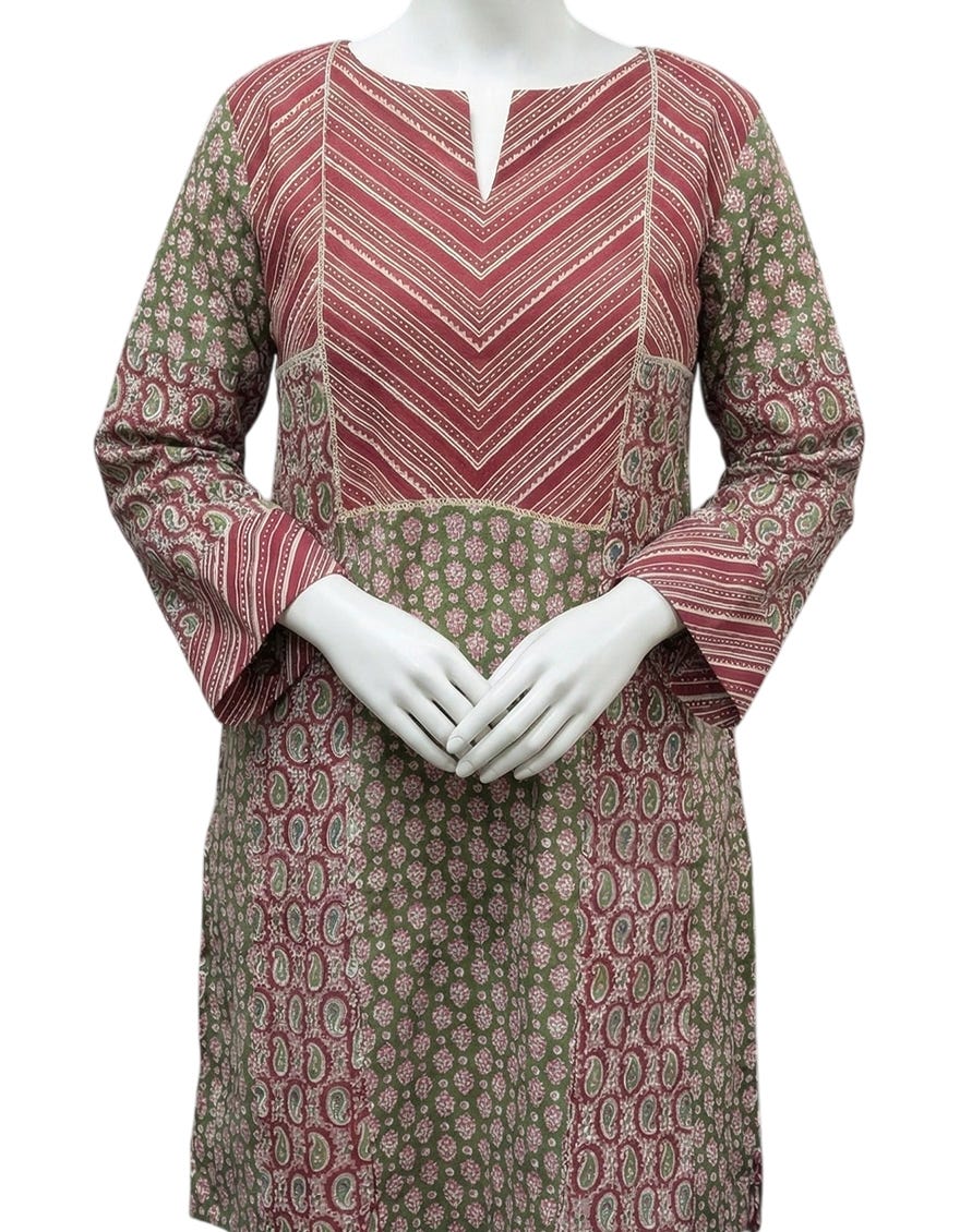 MULTICOLOR LAWN PRINTED CO-ORD SET