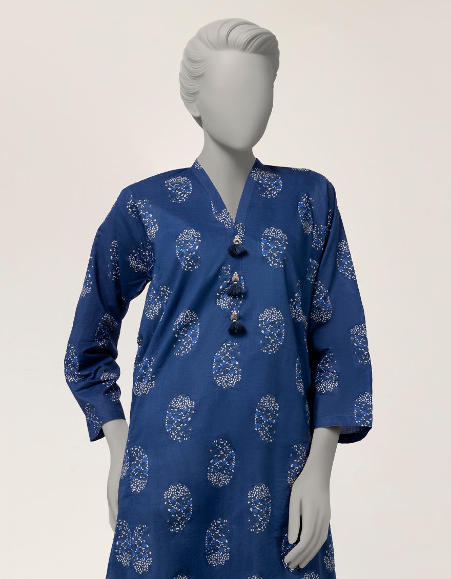 BLUE LAWN PRINTED CO-ORD SET