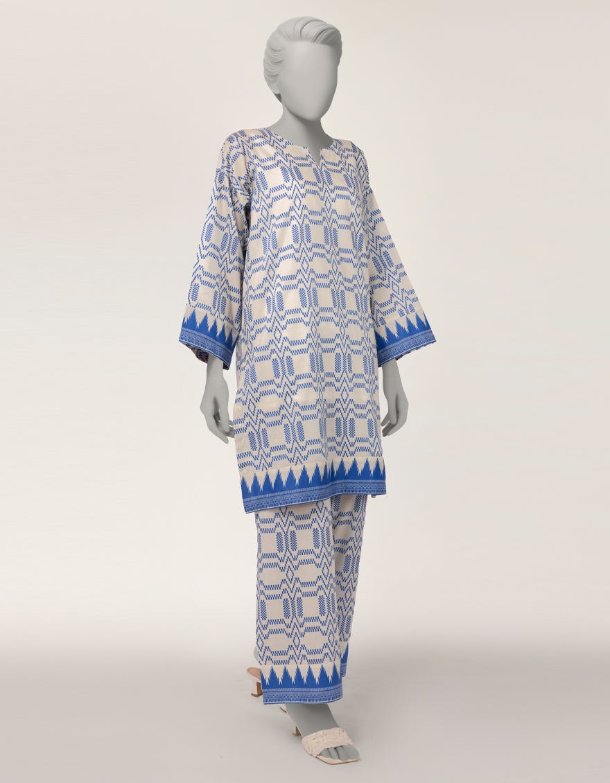 OFF WHITE LAWN PRINTED CO-ORD SET