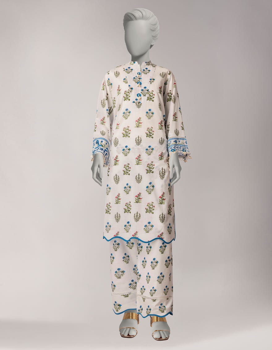 MULTICOLOR LAWN PRINTED UNSTITCHED 2PC