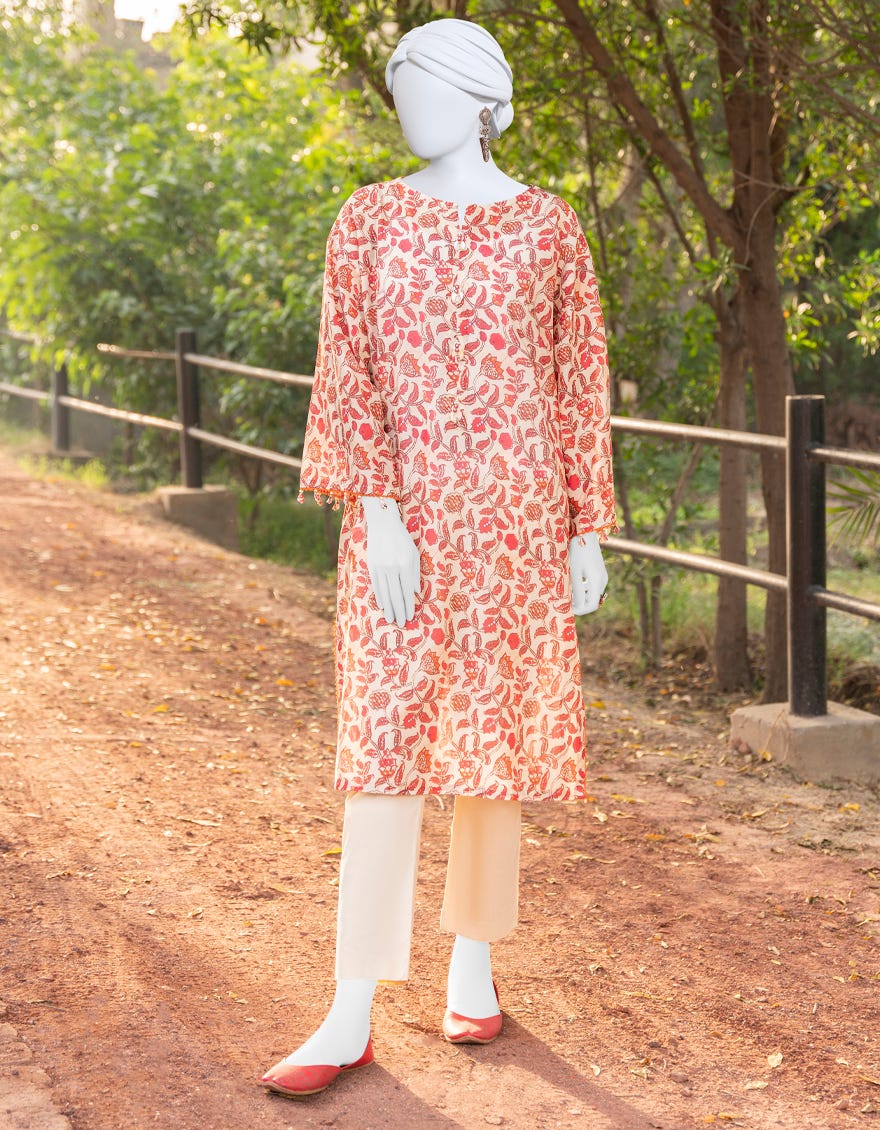 Off White-Red Lawn Unstitched 1Pc | Jlawn-S-Jsu-23-929