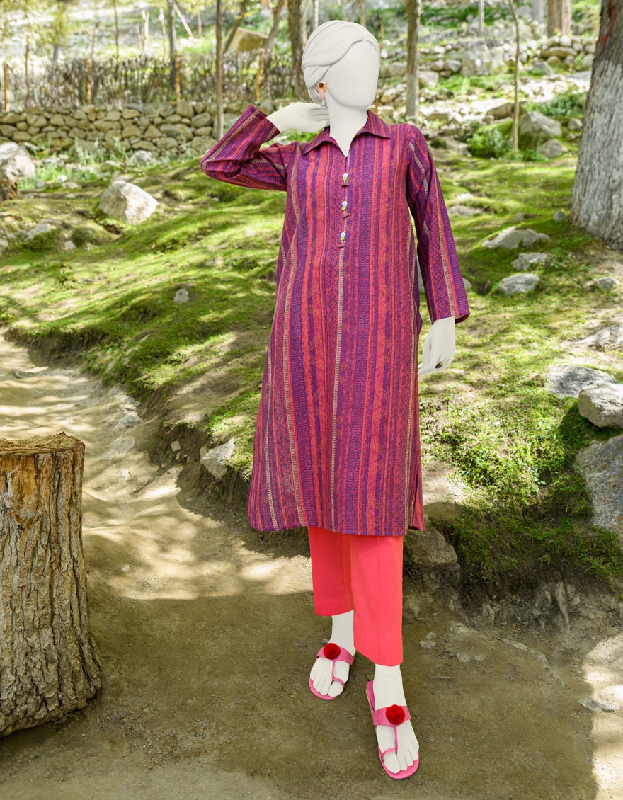 Multicolor Khaddar Unstitched 1Pc | Jjls-W-Jsu-23-940