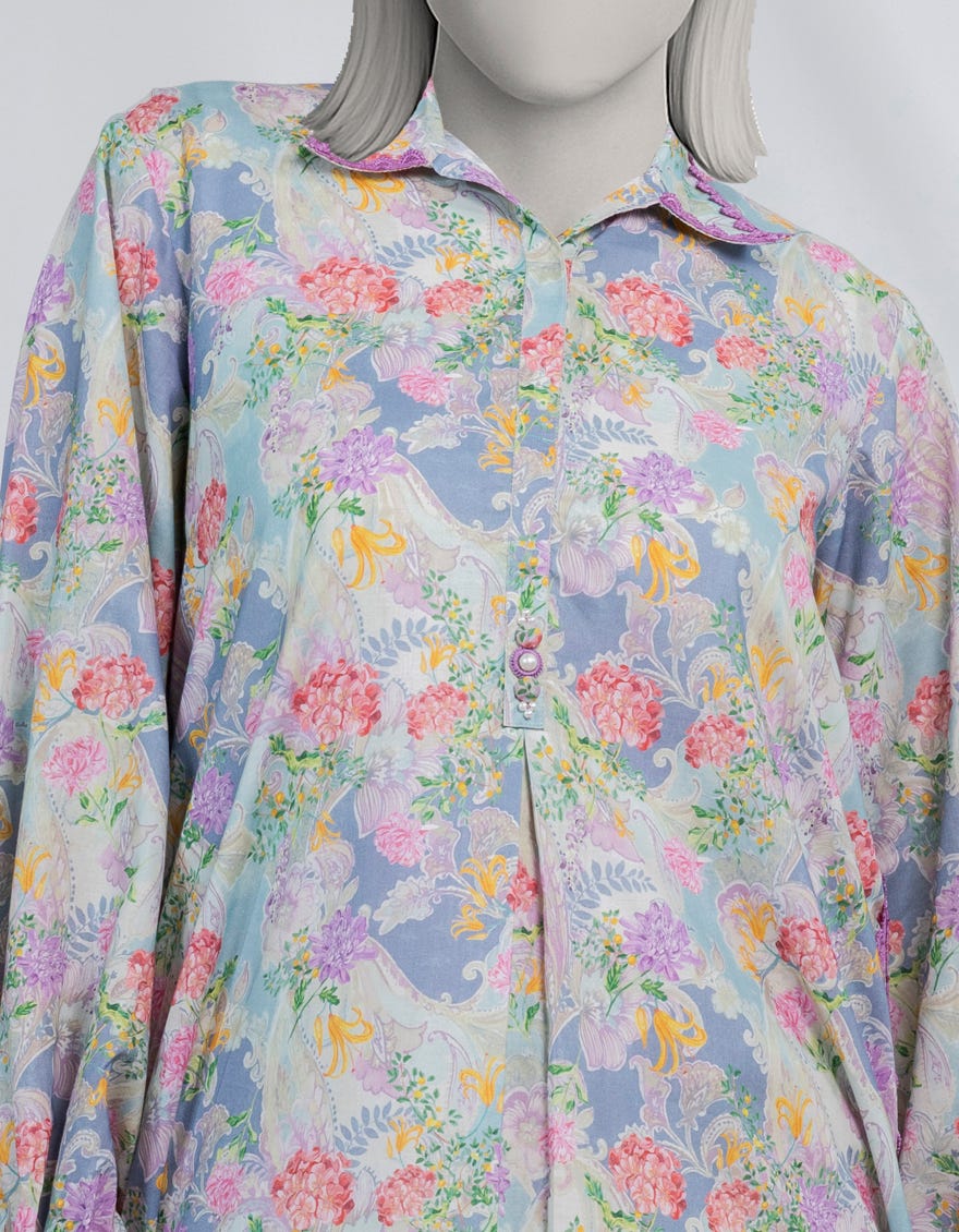 MULTICOLOR LAWN DIGITAL PRINTED UNSTITCHED 1PC