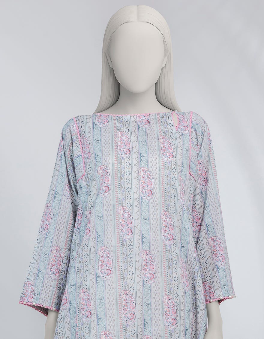 MULTICOLOR LAWN DIGITAL PRINTED UNSTITCHED 1PC