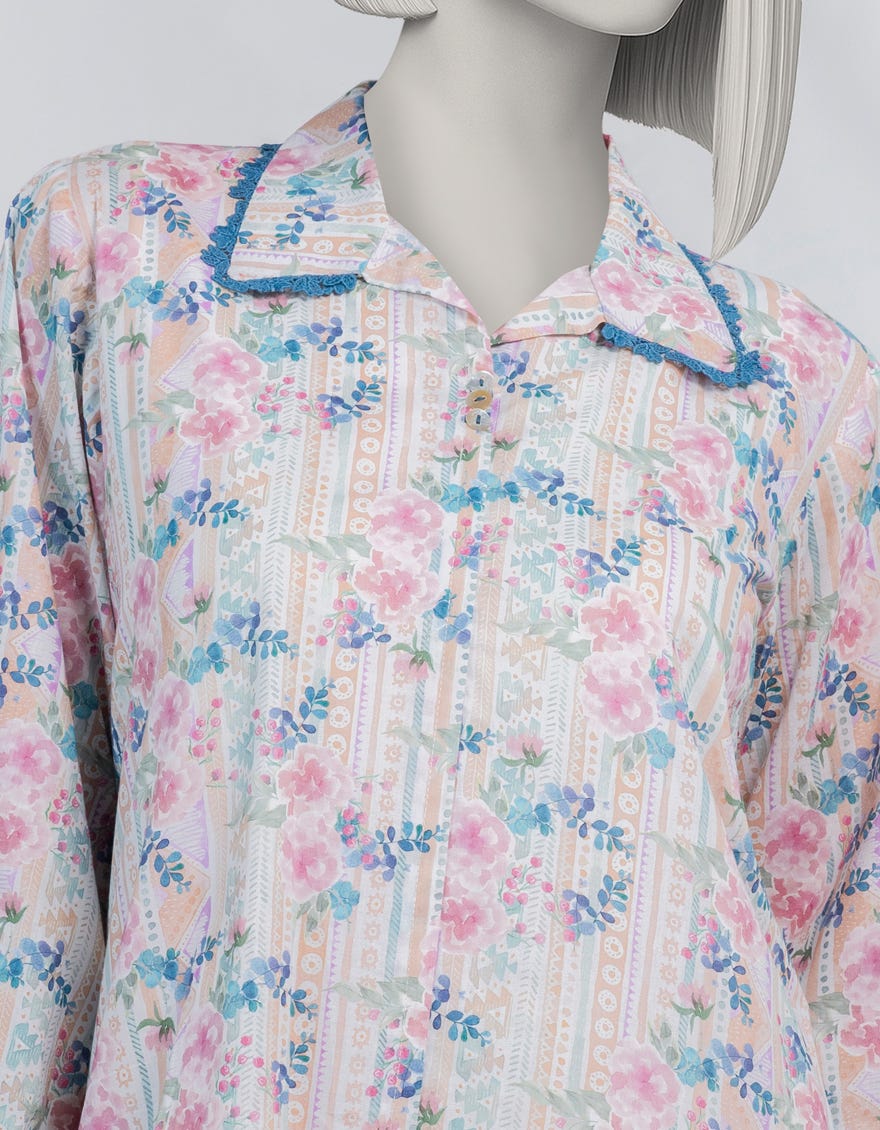 WHITE LAWN DIGITAL PRINTED UNSTITCHED 1PC