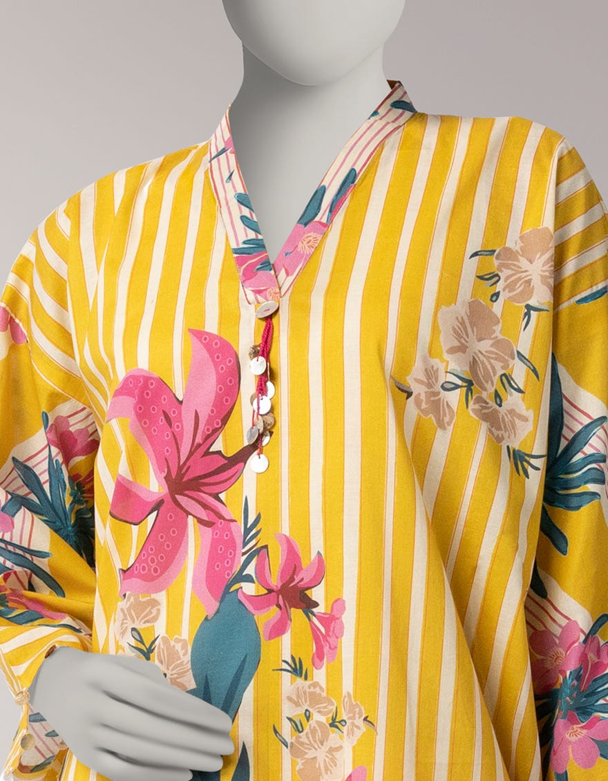 PEACH LAWN DIGITAL PRINTED UNSTITCHED 1PC