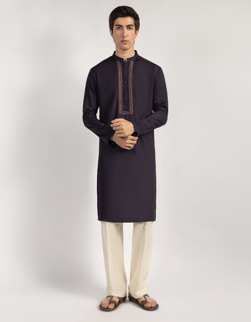 PURPLE FORMAL KURTA