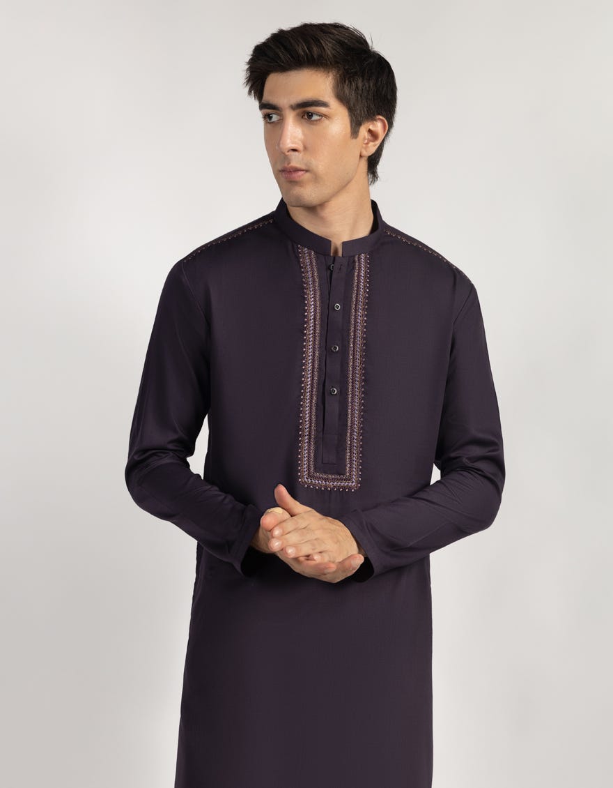 PURPLE FORMAL KURTA