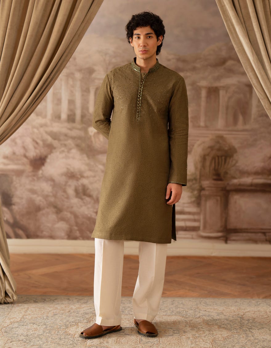 GREEN SPECIAL KURTA