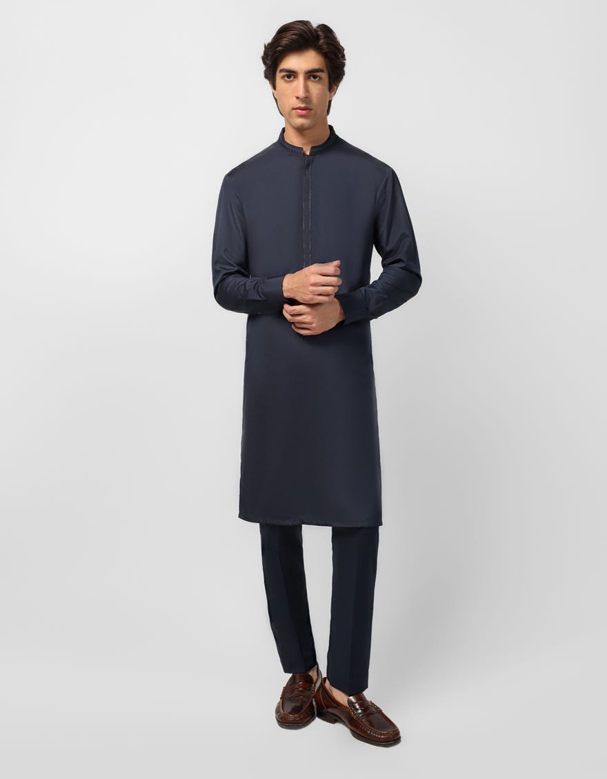CHARCOAL FORMAL KURTA TROUSERS