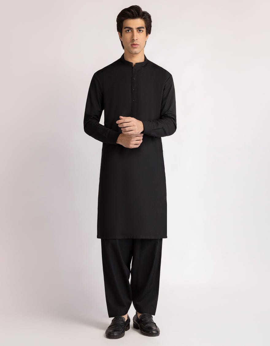 BLACK CASUAL KAMEEZ SHALWAR