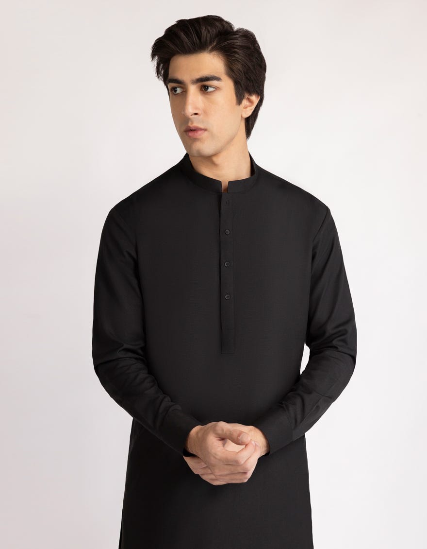 BLACK CASUAL KAMEEZ SHALWAR