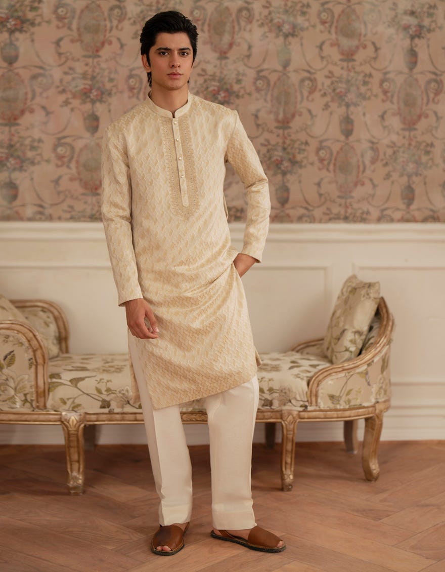 CREAM SPECIAL KURTA