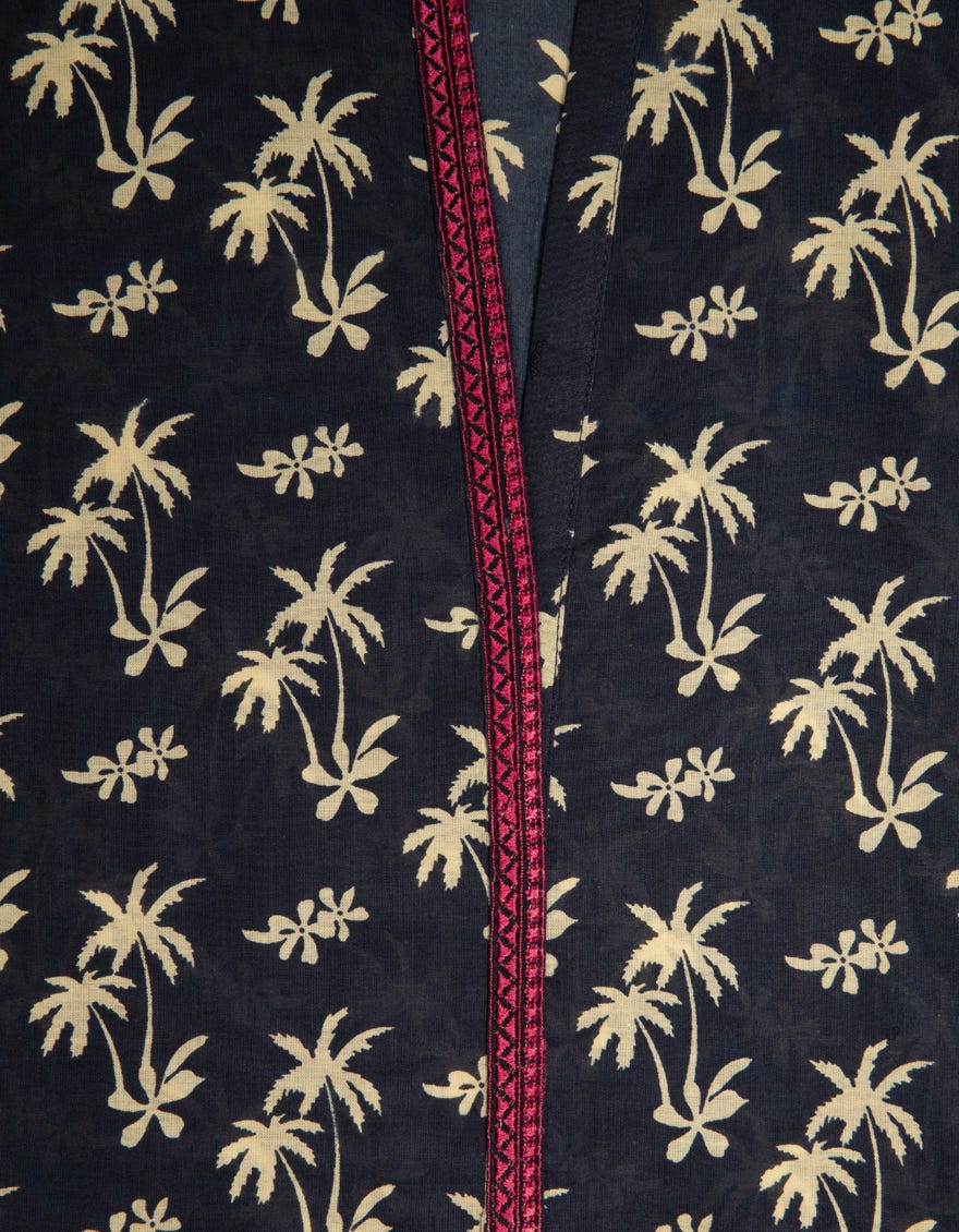 BLUE LAWN EMBROIDERED KURTA